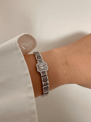 VIP SILVER ORTASI TAŞLI BİLEKLİK