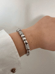 VIP SILVER BORU MODEL BİLEKLİK