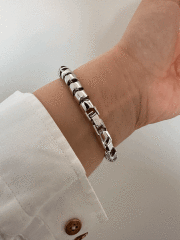 VIP SILVER BORU MODEL BİLEKLİK