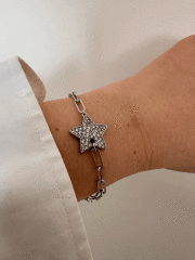 VIP SILVER YILDIZ BİLEKLİK