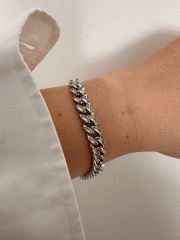 VIP SILVER ORTASI TAŞLI BİLEKLİK