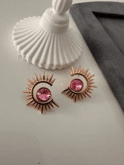 VIP PEMBE TAŞLI KÜPE