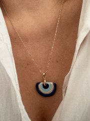VIP 14 K NAZAR MODEL KOLYE