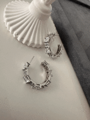 VIP SILVER TAŞLI KÜPE