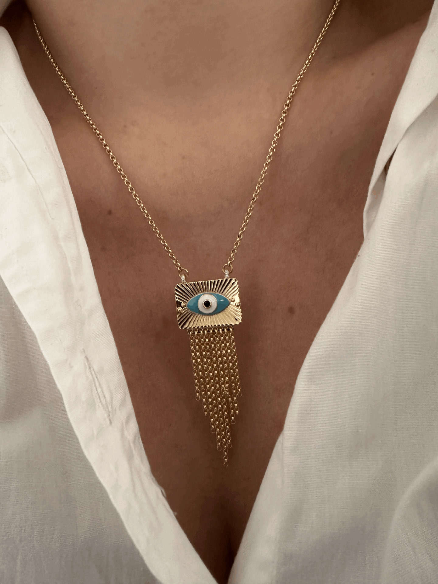 VIP 14 K GOLD PÜSKÜLLÜ KOLYE