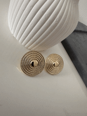VIP 14 K GOLD ŞAPKA KÜPE