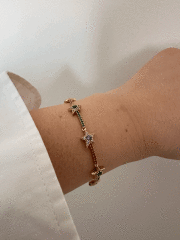 VIP 14 K RENKLİ YILDIZ BİLEKLİK