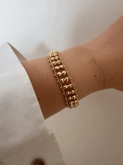 VIP 14 K ÇİFT SIRA TOPLU BİLEKLİK