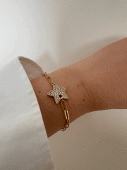 VIP 14 K  TEK YILDIZ BİLEKLİK
