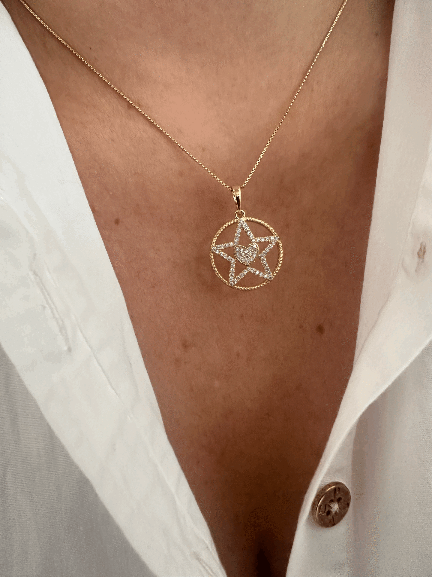 VIP 14 K YILDIZ KOLYE