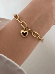 VIP 14 K UCU KALP DETAYLI BİLEKLİK