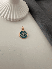 VIP TURKUAZ PUSULA KOLYE UCU