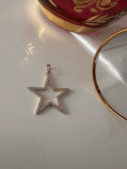 VIP 14 K YILDIZ KOLYE UCU